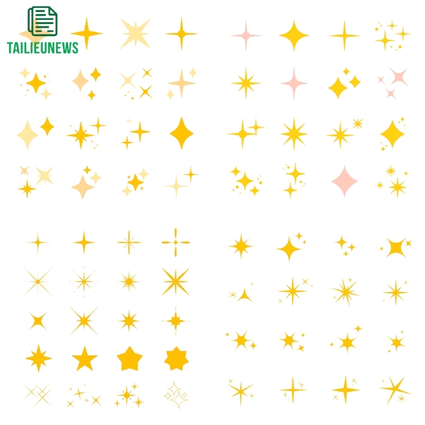 Free Download 15+ Mẫu Bling Bling Vector PNG Tách Nền Sắc Nét bling bling vector