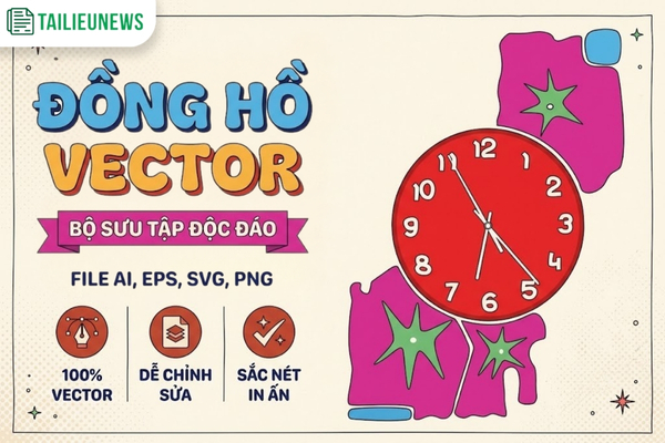 Tải 21+ Hình Đồng Hồ Vector Free Download Chất Lượng - File PNG, CDR đồng hồ vector