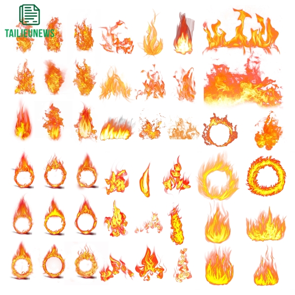 Tải Mẫu Ngọn Lửa Vector Đẹp Chất Lượng Cao - File PSD, PNG Ngọn Lửa Vector
