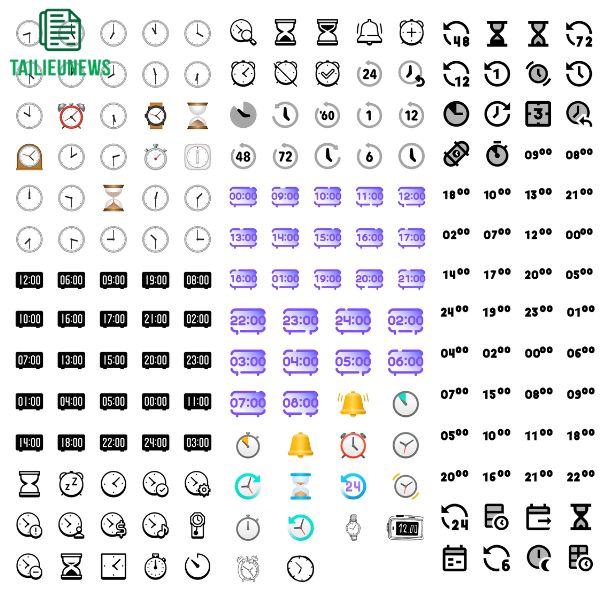 Tải 21+ Hình Đồng Hồ Vector Free Download Chất Lượng - File PNG, CDR đồng hồ vector