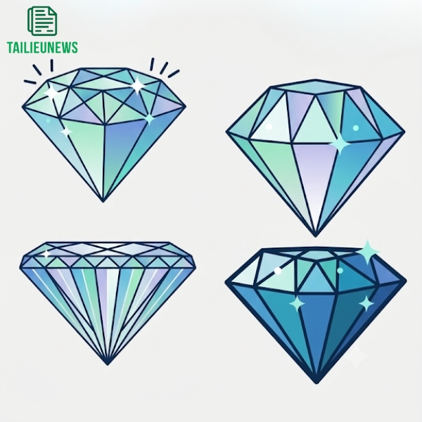 Tải 10+ Hình Viên Kim Cương Vector PNG Đẹp, Sắc Nét & Miễn Phí kim cương vector