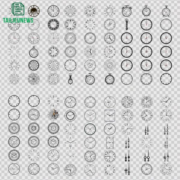 Tải 21+ Hình Đồng Hồ Vector Free Download Chất Lượng - File PNG, CDR đồng hồ vector