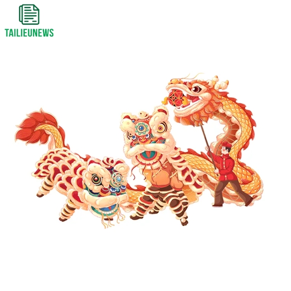 Tải 15+ Mẫu Múa Lân Vector PNG Free Download Sắc Nét múa lân vector