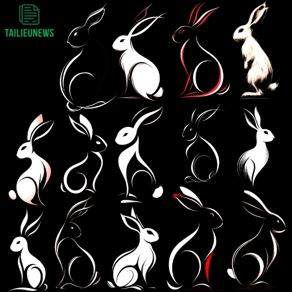 Tải Miễn Phí 20+ Hình Con Thỏ Vector PNG Cực Đẹp, Cực Cute con thỏ vector
