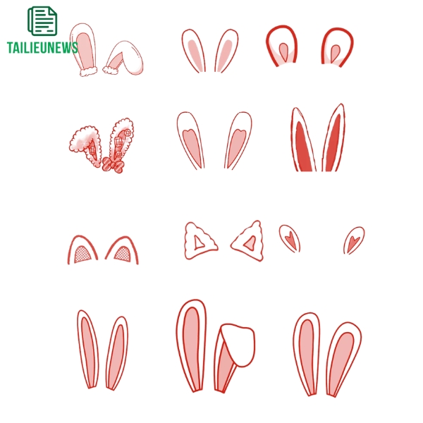 Tải Miễn Phí 20+ Hình Con Thỏ Vector PNG Cực Đẹp, Cực Cute con thỏ vector