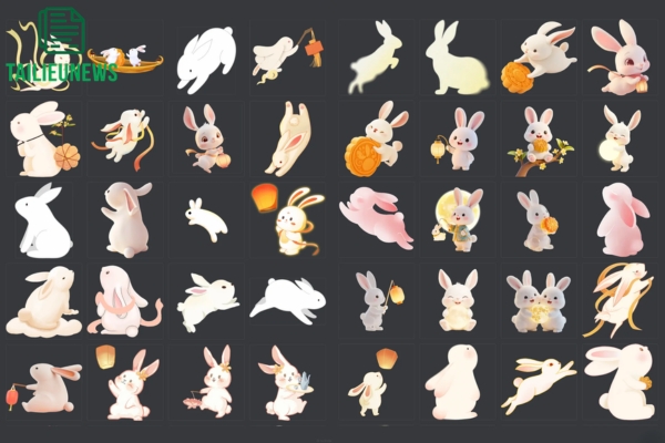 Tải Miễn Phí 20+ Hình Con Thỏ Vector PNG Cực Đẹp, Cực Cute con thỏ vector
