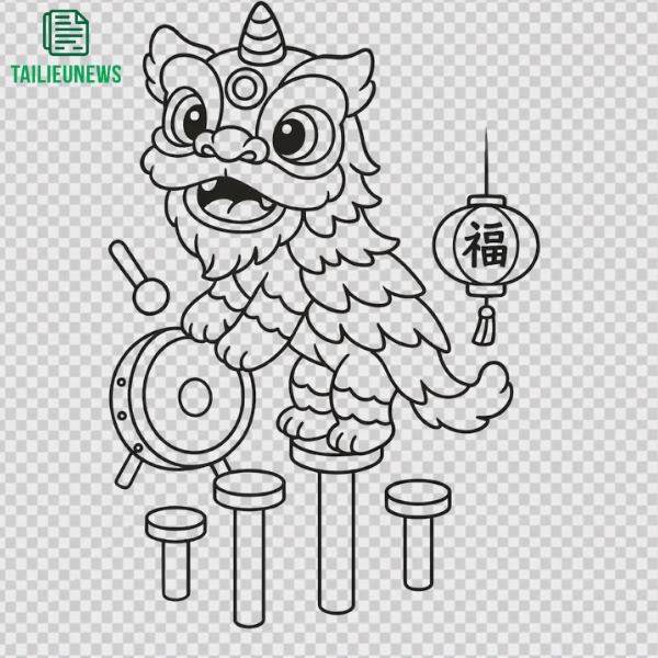 Tải 15+ Mẫu Múa Lân Vector PNG Free Download Sắc Nét múa lân vector
