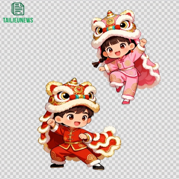 Tải 15+ Mẫu Múa Lân Vector PNG Free Download Sắc Nét múa lân vector