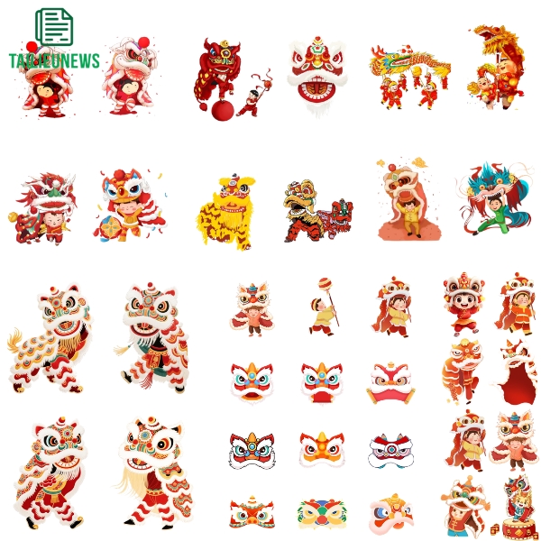 Tải 15+ Mẫu Múa Lân Vector PNG Free Download Sắc Nét múa lân vector