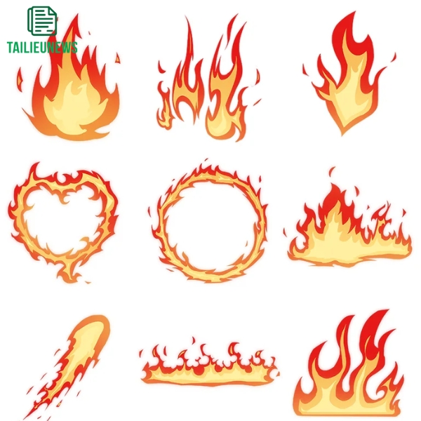 Tải Mẫu Ngọn Lửa Vector Đẹp Chất Lượng Cao - File PSD, PNG Ngọn Lửa Vector